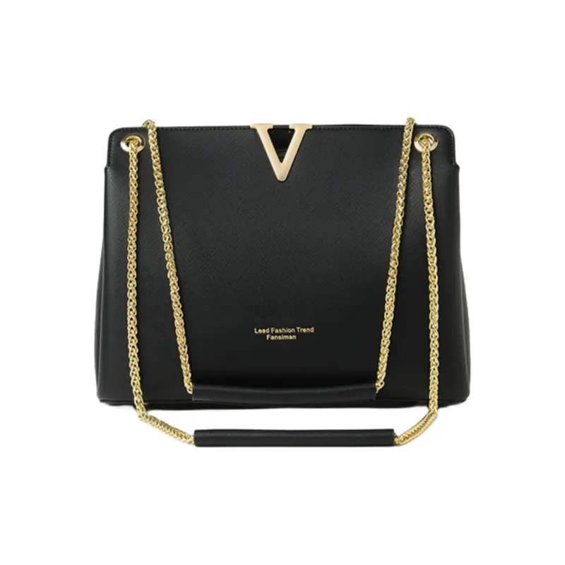 Versman Pu Small Square Bag Shoulder Bag Large Size Women's Black, Gray-0