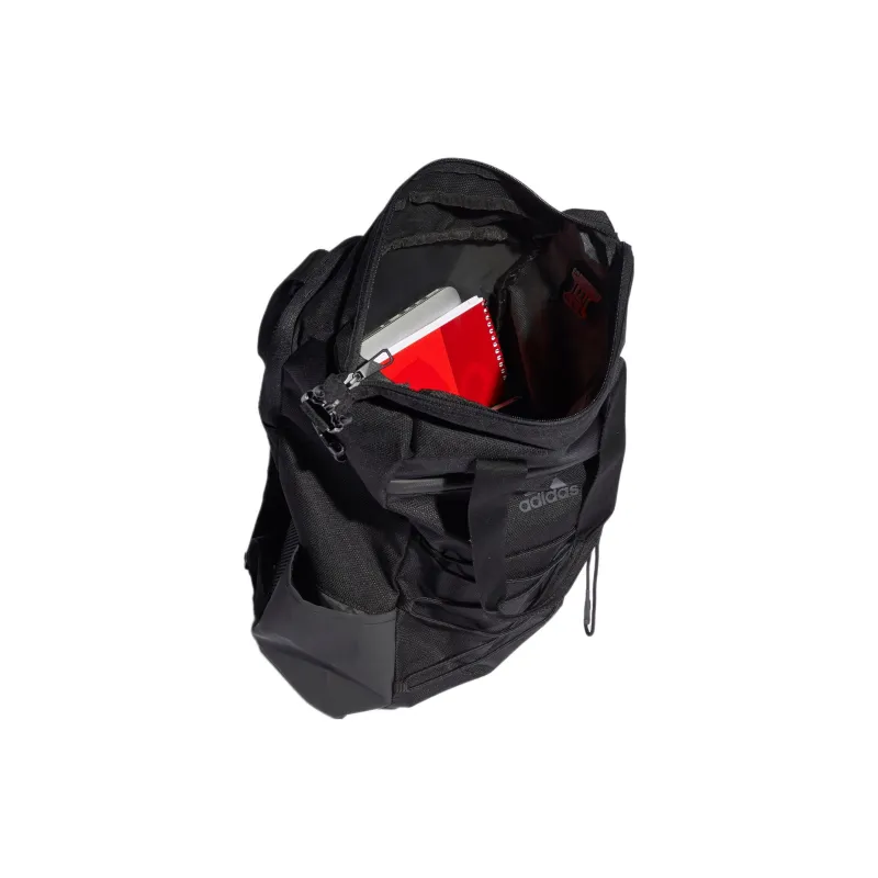Adidas Polyester Handbag, Tote Bag, Shopping Bag, Backpack Regular Unisex Pure Black-4