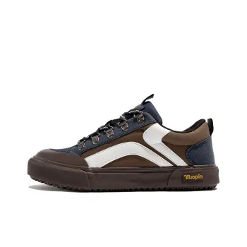 TUOPIN Low Top Skateboard Shoes Men's Blue Coffee