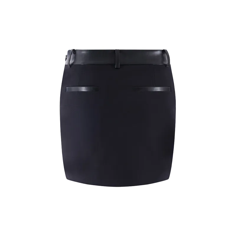 EUROPEAN TOUR Casual Short Skirts Fall Women's Black-2