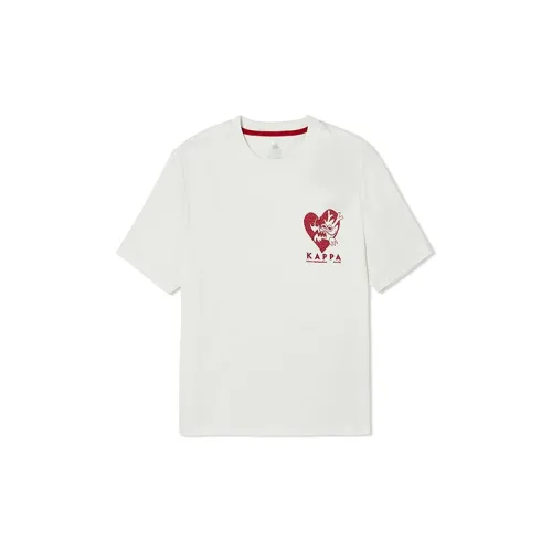 Kappa New Year T-Shirts Unisex Korean White