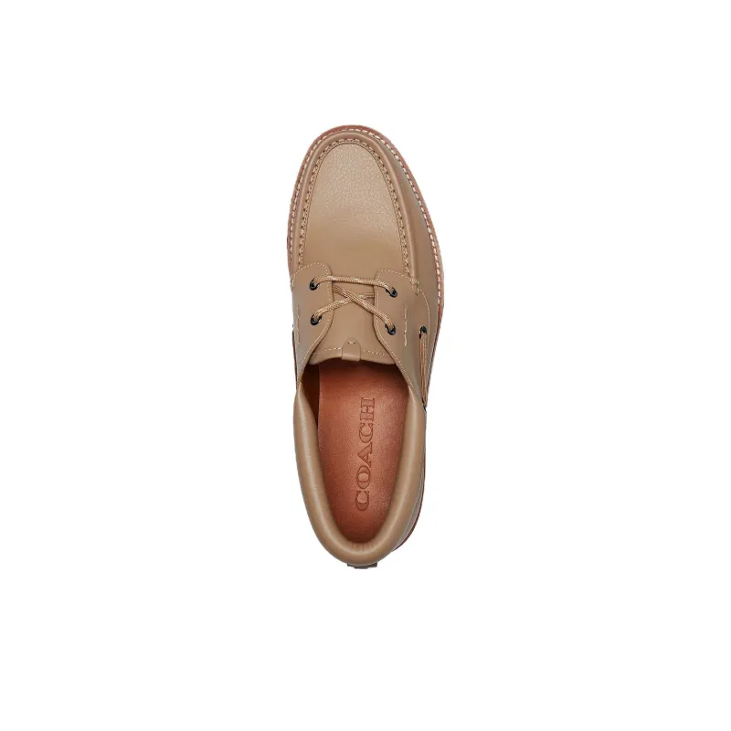 COACH Boat Shoes Men Taupe-3