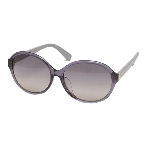 LONGCHAMP Plastic Oval Sunglasses Women's Purple
