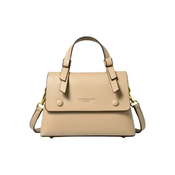 Versman Pu Kelly Bag, Handbag, Shoulder Bag, Crossbody Bag Large Size Women's Khaki, Classic Black