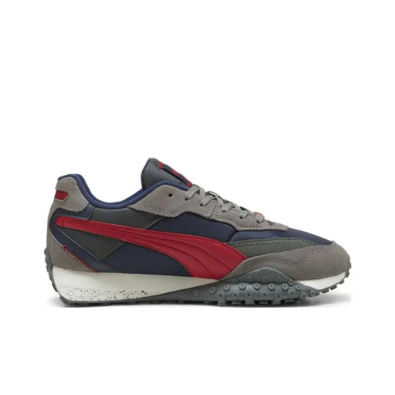 Puma Blacktop Rider Low Blue Gray Red-1
