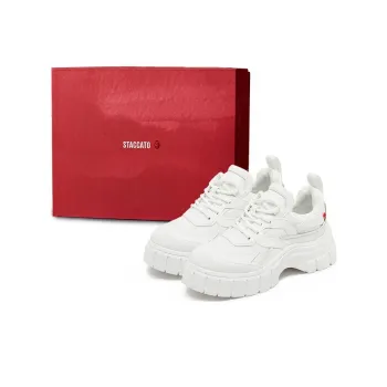CHOUQINGNIAN x Staccato Spring Painting Good Luck Dragon Year Box Low Top Chunky Sneakers Women's