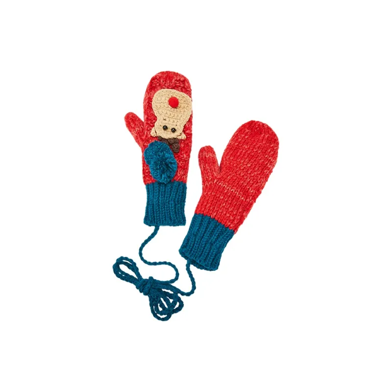 MUYKUY Cotton Knit Gloves Women's-5