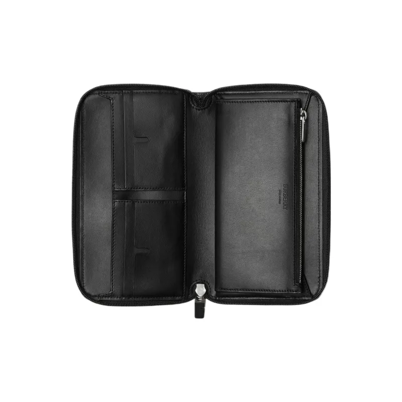 Burberry Polyamide Wallet Large Size Men's Black-2
