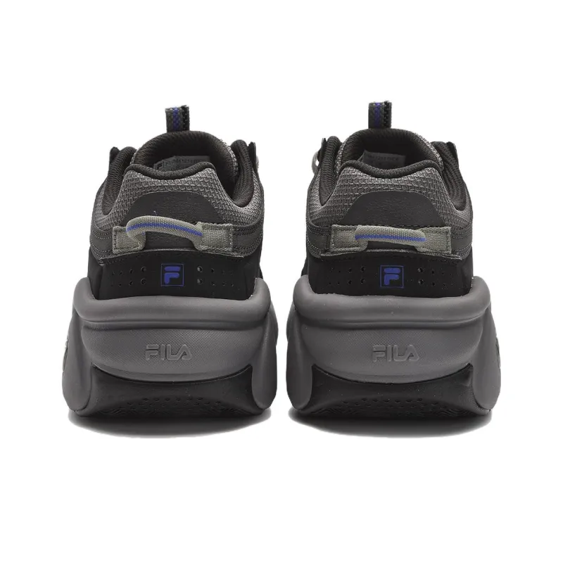 FILA Panini High Top Vintage Basketball Shoes Men's Black Gray-4