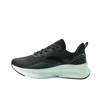 Anta Cushioning Low Top Running Shoes Women's Black Gray