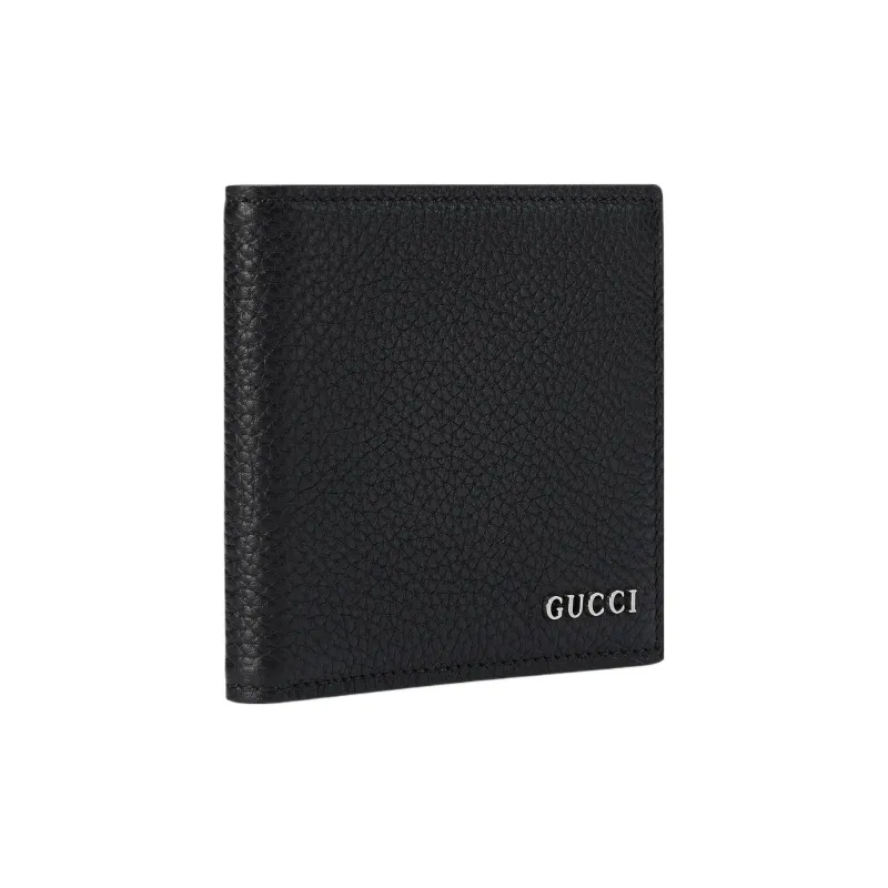 GUCCI Leather Wallet Men's Black-1