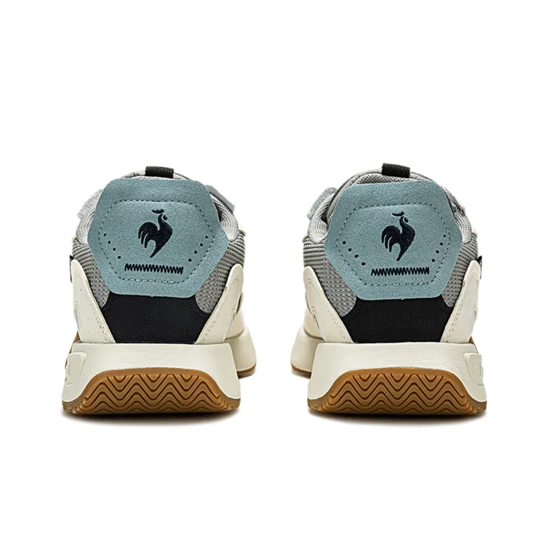 Le Coq Sportif Casual Shoes Unisex Low Top Ecru Gray Blue Brown-4