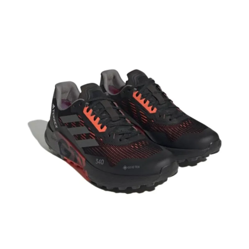 adidas Terrex Agravic Flow 2.0 GORE-TEX 'Black Solar Red'-2