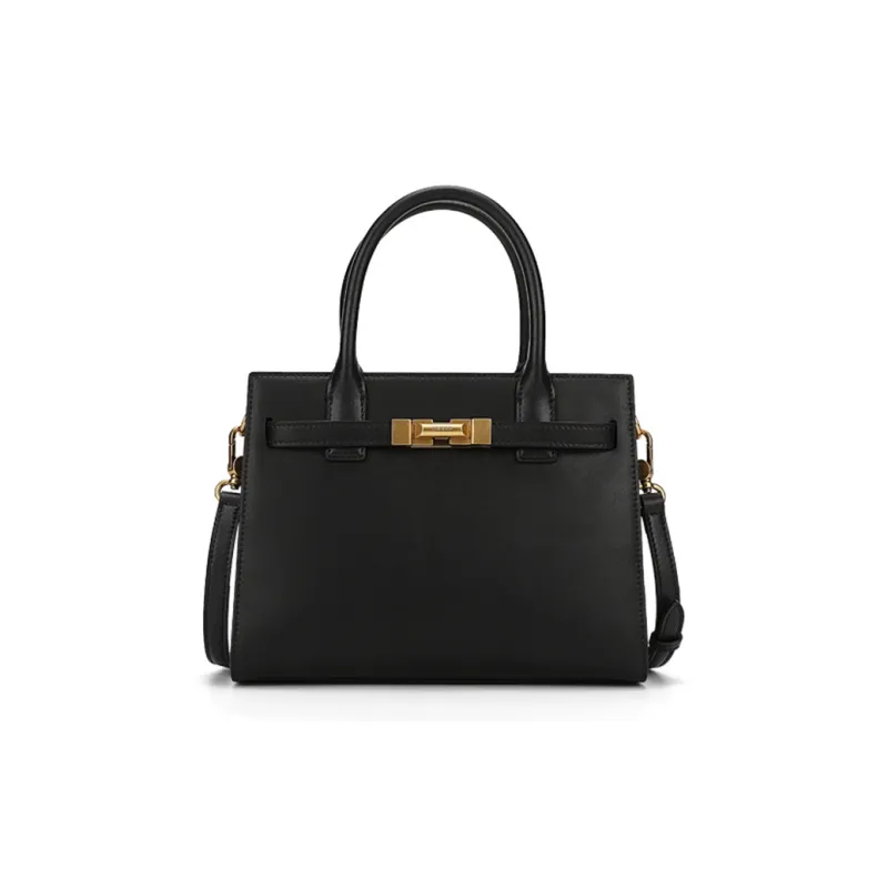 COOGI Split Cow Leather Casual Crossbody Bag, Handbag Medium Size Women's Ecru/Black/Yellow-0