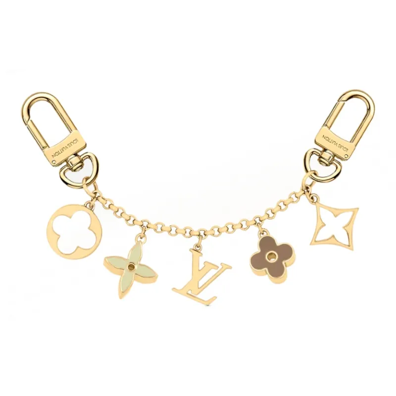 LOUIS VUITTON Fleur De Monogram Bag Charm Chain-0