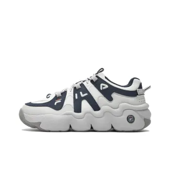 FILA Panini Cushioning Wear Resistant High Top Vintage Basketball Shoes Men's Blue White