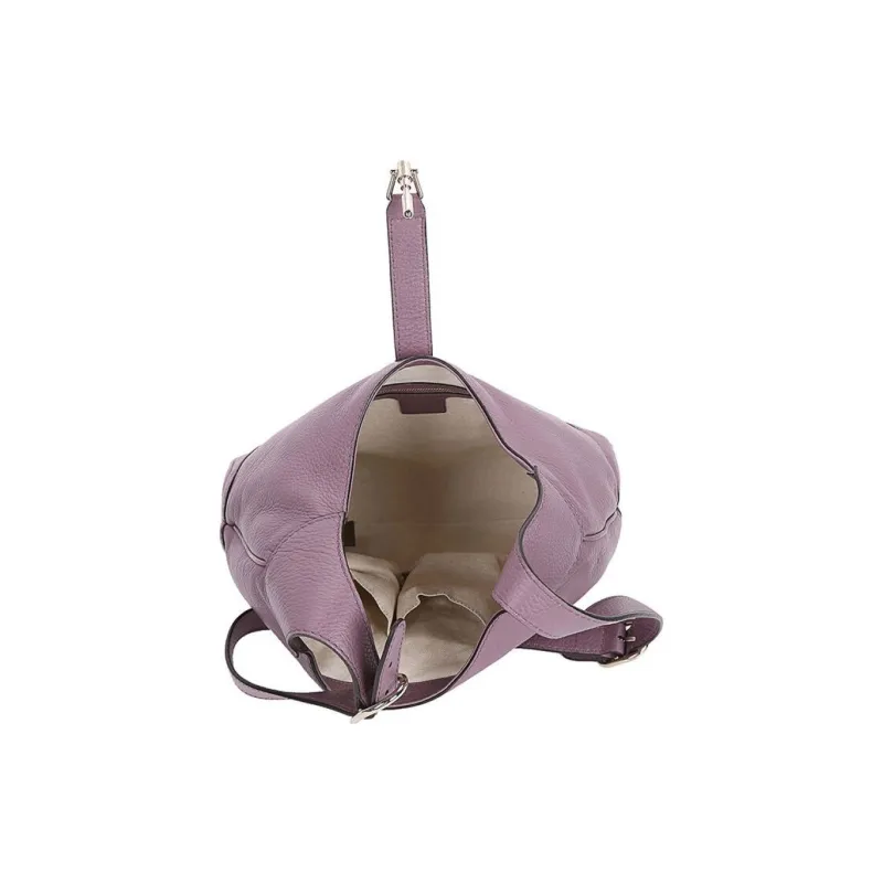 GUCCI Cow Leather Crossbody Bag Shoulder Bag Women's Purple-4