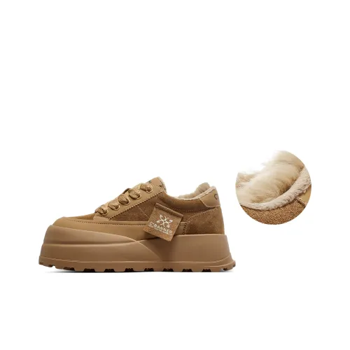 C°BANNER Skateboard Shoes Women's Low-Top Caramel