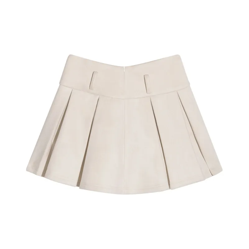 Wahju Casual Short Skirts Women's Cream Apricot-1