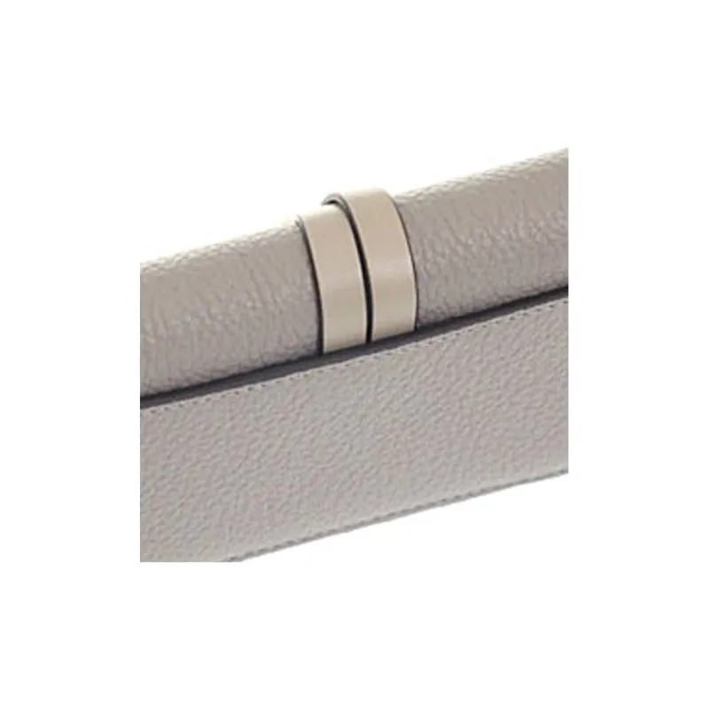 Chloe Alphabet Leather Coin Purse Women's Cashmere Gray-7