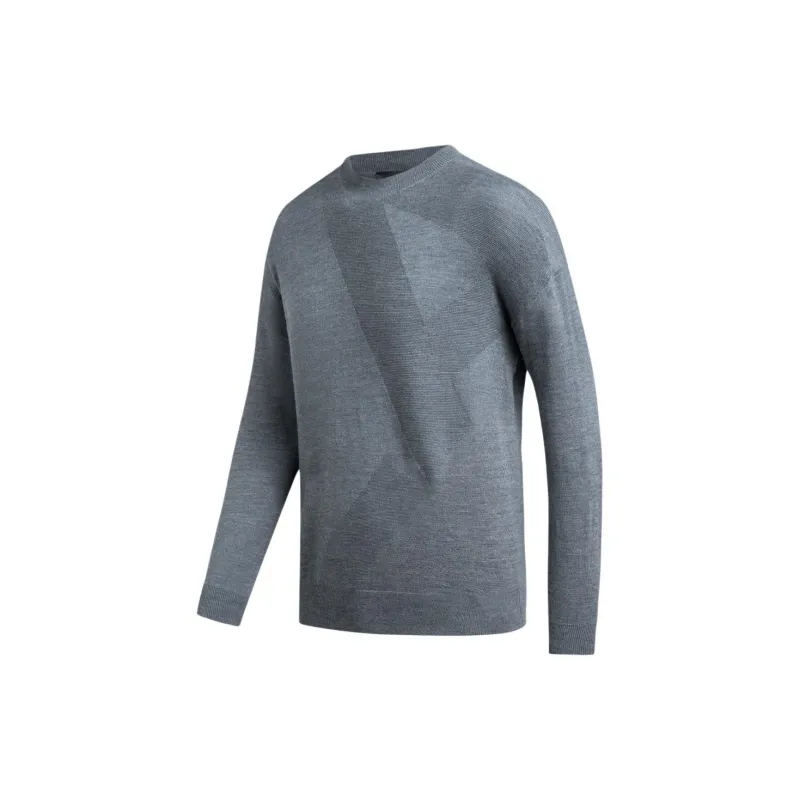 EMPORIO ARMANI Intarsia knit Logo Virgin Wool Jumper-9