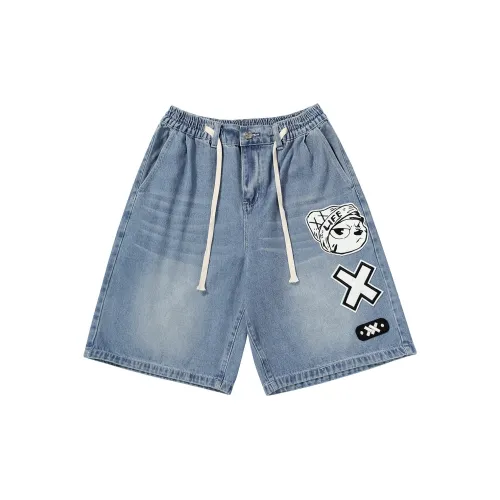 XXGOGO Denim Shorts Unisex Denim Blue