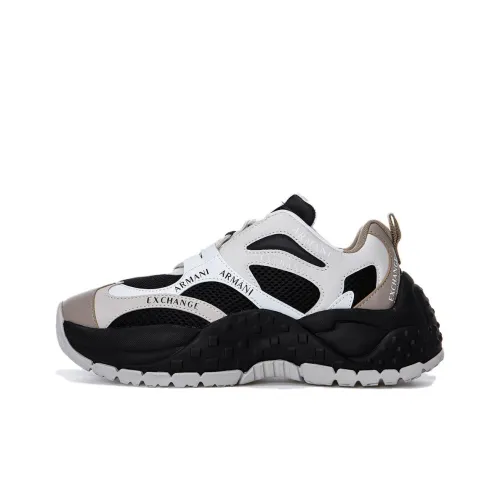 ARMANI EXCHANGEAE Low Top Casual Shoes Women's Black White Gray