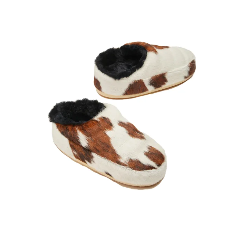 Moon Boot No Lace Cow-Printed Pony Mules Women's-3