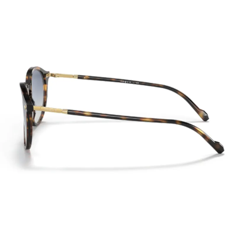 VOGUE Acetate Round Sunglasses Men's Tortoiseshell-4