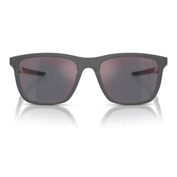 PRADA Nylon Metal Square Sunglasses Men's Black