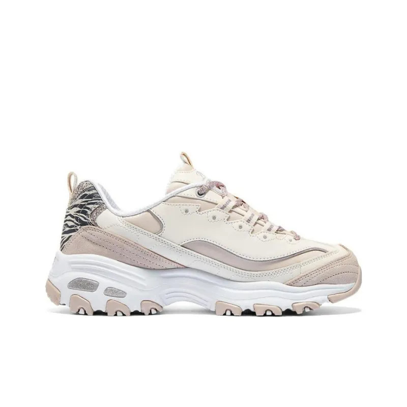 Skechers D'LITES 1.0 Cushioning Anti Slip Wear Resistant Coverage Impact Resistant Low Top Casual Shoes-1