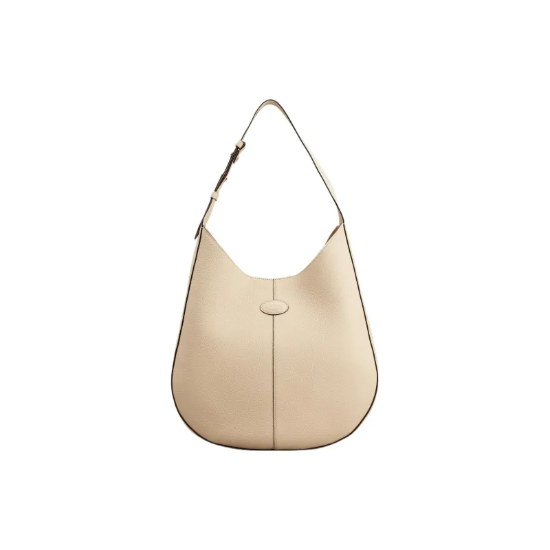 TOD'S Oboe Logo Patch Medium Shoulder Bag-0