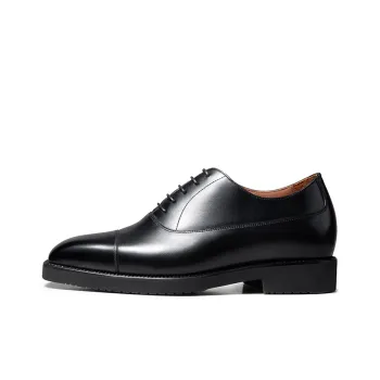 Zuti British Style Calfskin Oxford Shoes Dress Shoes Men's Black