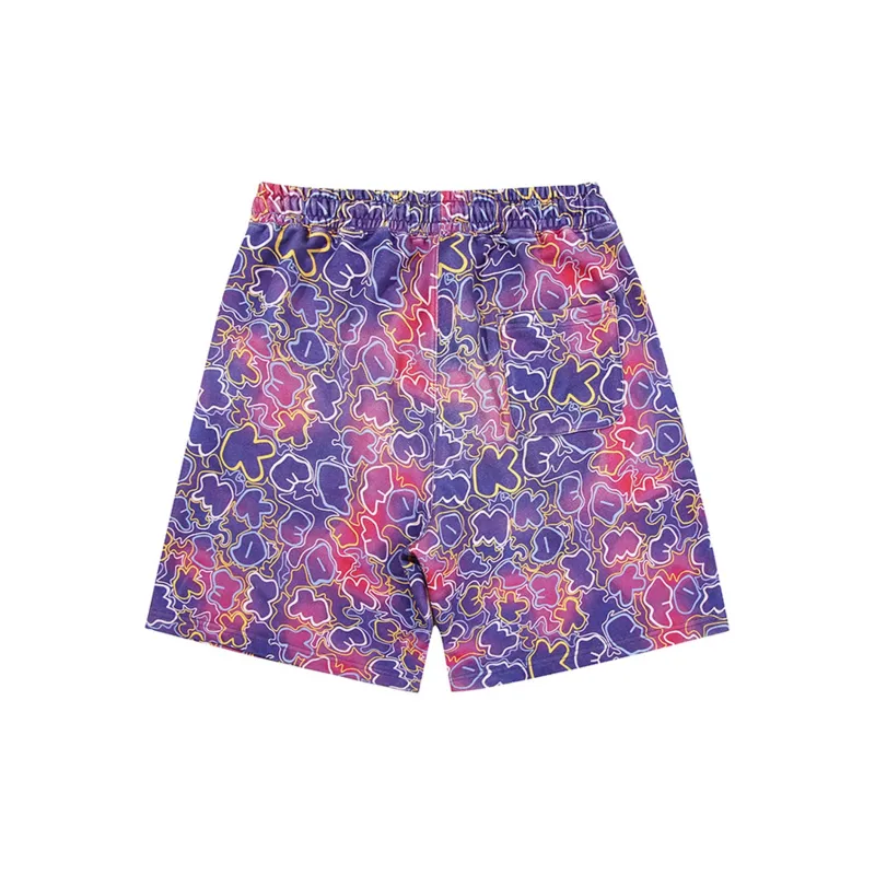 FFOMKE Casual Shorts Unisex Purple-1