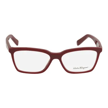 FERRAGAMO Plastic Irregular Shape Eyeglass Frames Women's Red