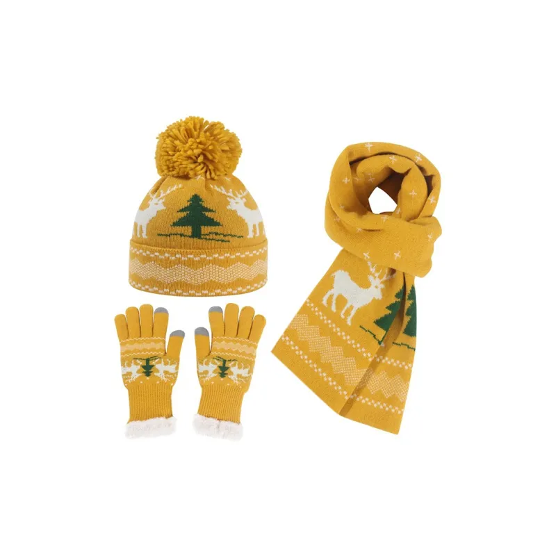 JW Scarf, Hat, And Glove Combo Set Women's-1