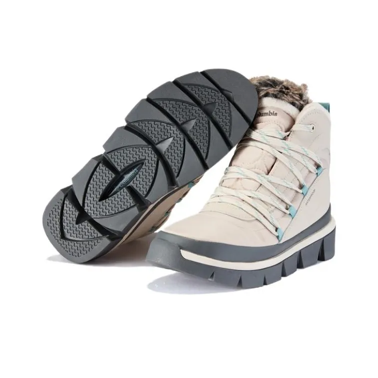 Columbia Warm And Wear-Resistant Short Snow Boots Women's Ecru-3