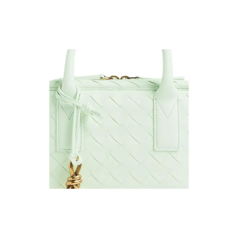 Bottega Veneta Sheepskin Shoulder Bag Crossbody Bag Handbag Small Size Women's Glacier Blue-3