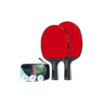 DOUBLEFISH Ping Pong Paddles Unisex All Wood Pair Of Rackets