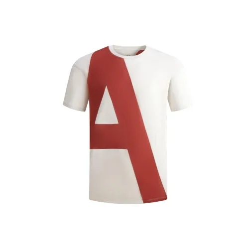 ARMANI EXCHANGE T-Shirts Men Gray Red