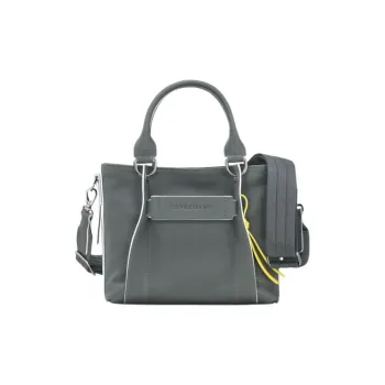 LONGCHAMP Calfskin Portable Crossbody Bag Shoulder Bag Women's Dark Gray