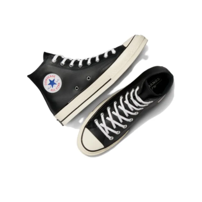Converse Chuck 70 Leather Hi 'Black' Sneakers-2