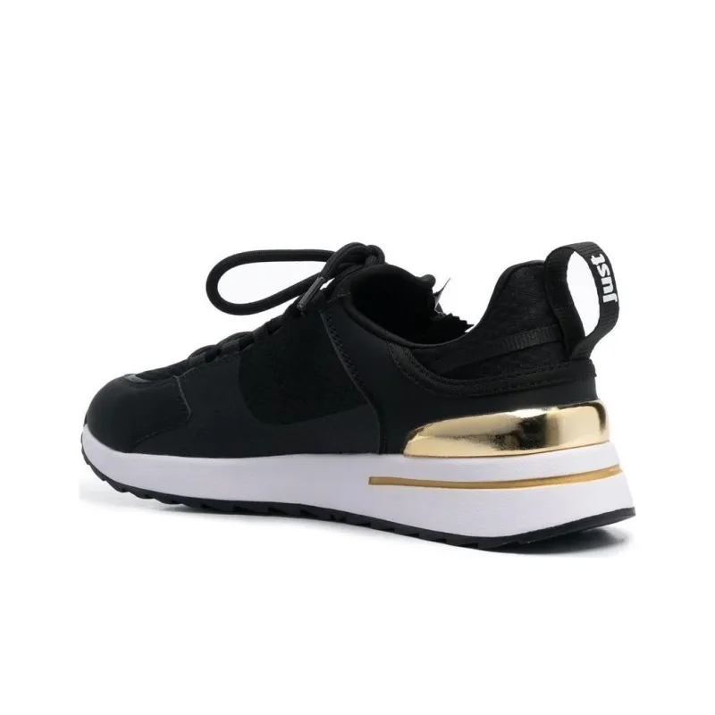 Just Cavalli Low-Top Casual Shoes Men's Black Gold-3