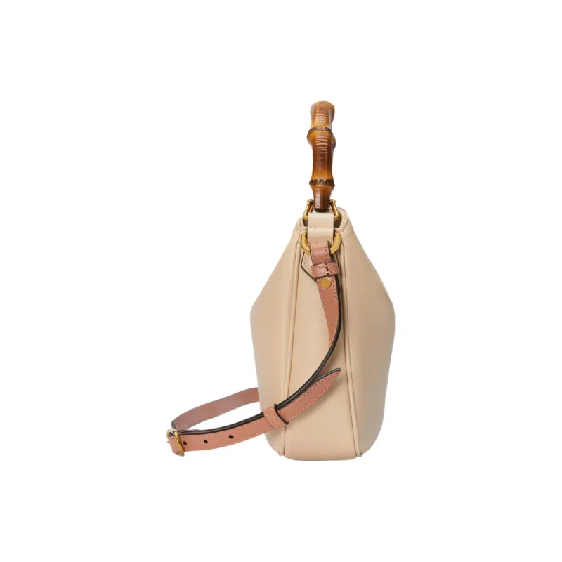 GUCCI Diana Leather Portable Crossbody Bag, Shoulder Bag Trumpets Women's Light Beige-3