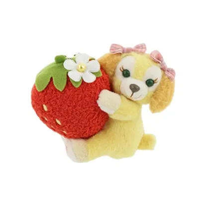 Disney CookieAnn Duffy And Friends Heart Shaped Strawberry Collection Dolls Plush Pendant 8cm High-1