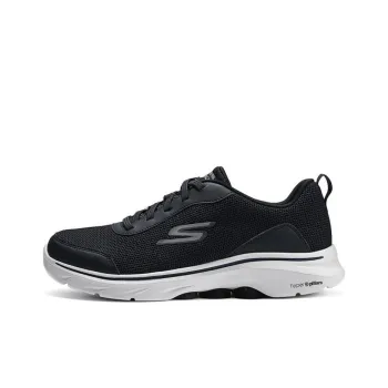 Skechers GO WALK 7 Anti Slip And Wear Resistant Breathable Low Top Casual Running Shoes Men's Black