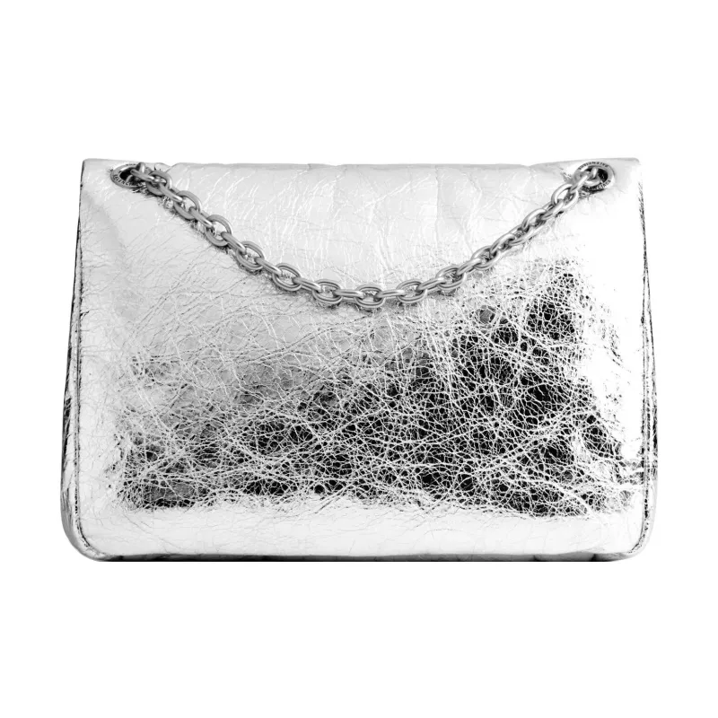 Balenciaga Arena Calfskin Handbag, Shoulder Bag Mini Women's Silver-4