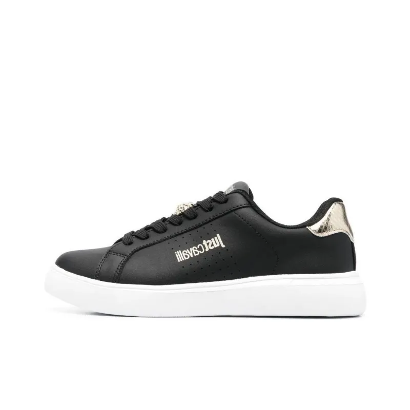 Just Cavalli Low-Top Skateboard Shoes Women's Black-0