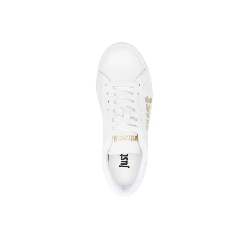 Just Cavalli Low-Top Skateboard Shoes Women's White-4