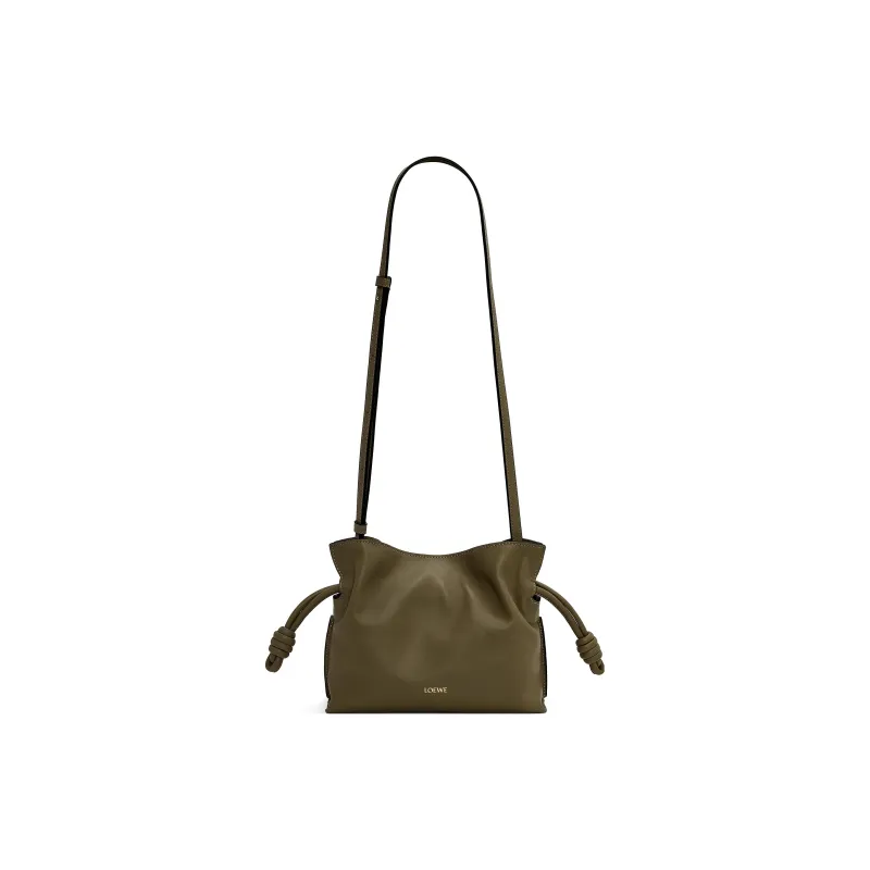 LOEWE Flamenco Nappa Cowhide Shoulder Bag, Crossbody Bag, Handbag Mini Women's Dark Khaki Green-1